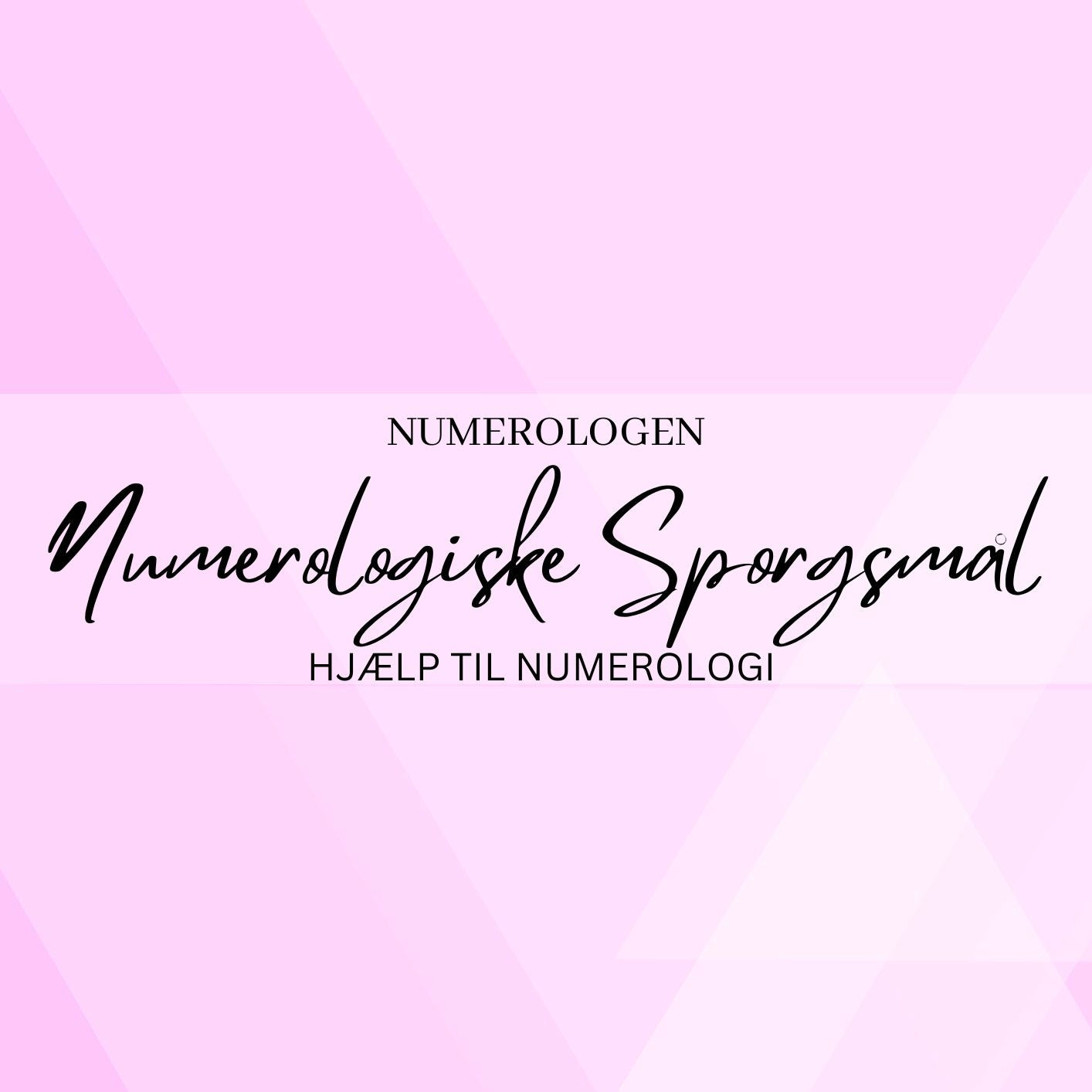 Numerologiske spørgsmål